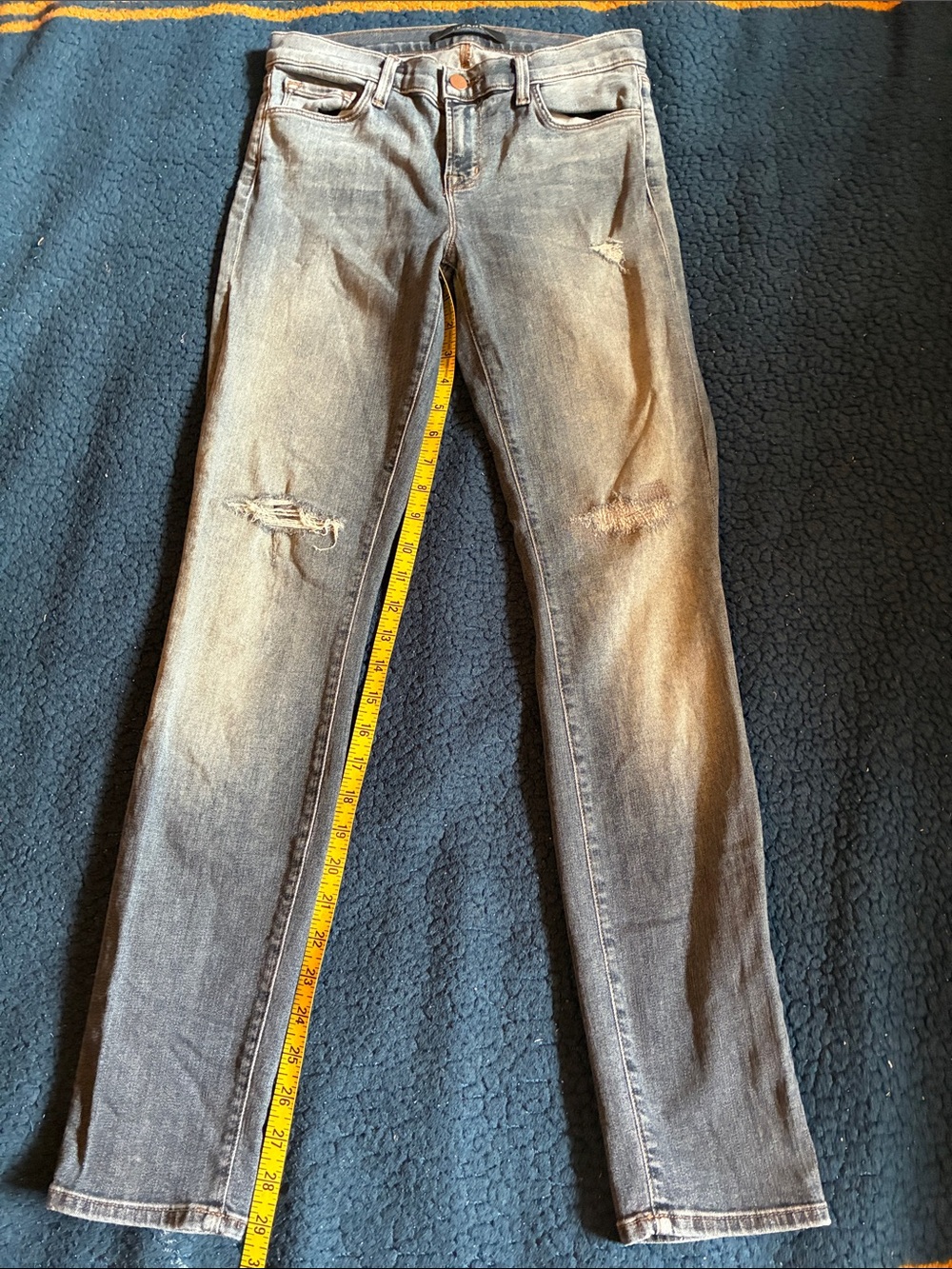 J Brand skinny leg Distressed blue/Grey Jeans